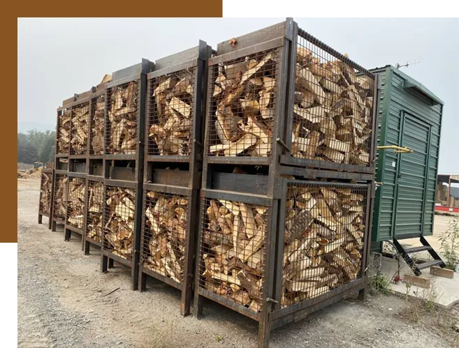 Kiln dried firewood produced at Pine Profiles